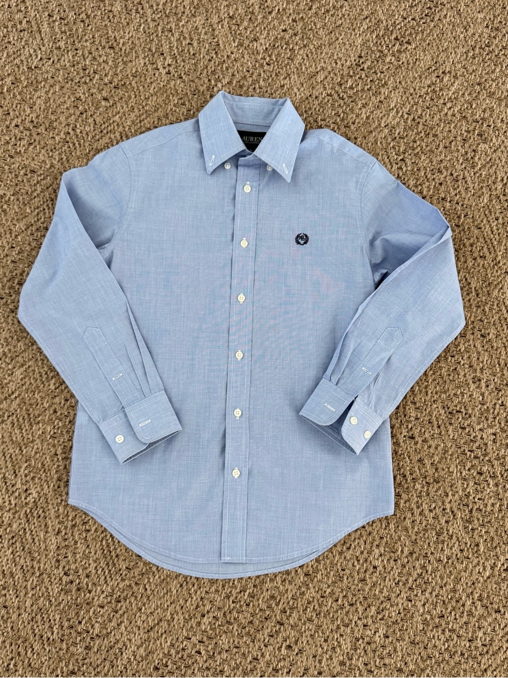 Boys Ralph Lauren Light Blue Button-Down Dress Shirt
